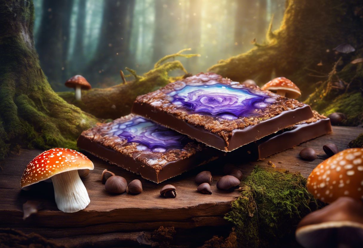 mushroom chocolate bars